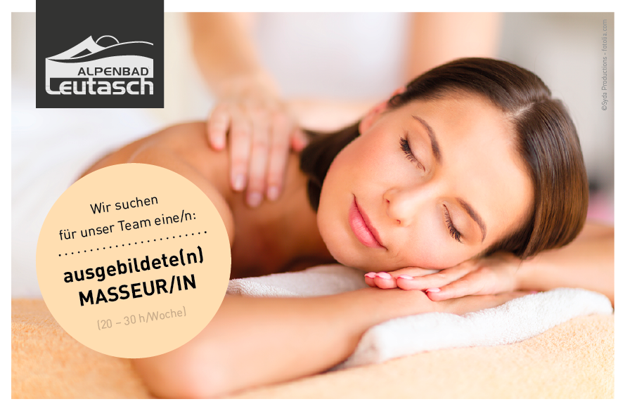 Freie Stelle als Masseur/in im Alpenbad Leutasch
